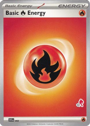 Image of Basic Fire Energy (002) (Armarouge Stamp #6) [Battle Academy 2024]