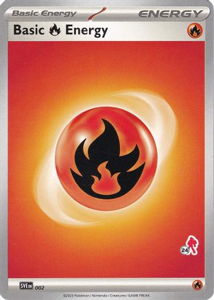 Image of Basic Fire Energy (002) (Armarouge Stamp #24) [Battle Academy 2024]