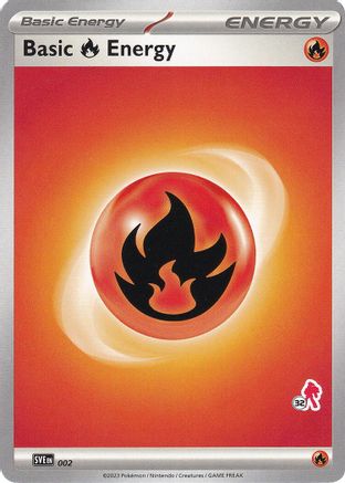Image of Basic Fire Energy (002) (Armarouge Stamp #32) [Battle Academy 2024]