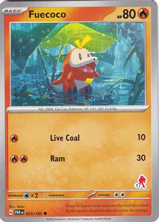 Image of Fuecoco (023/182) (Armarouge Stamp #1) [Battle Academy 2024]