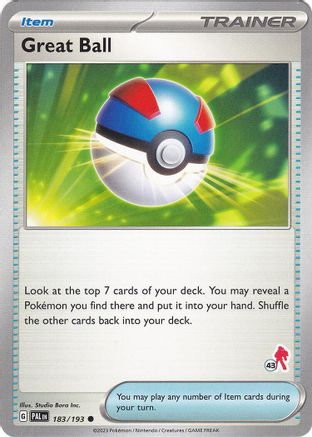 Image of Great Ball (183/193) (Armarouge Stamp #43) [Battle Academy 2024]