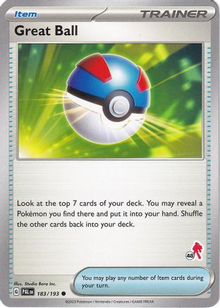 Image of Great Ball (183/193) (Armarouge Stamp #48) [Battle Academy 2024]
