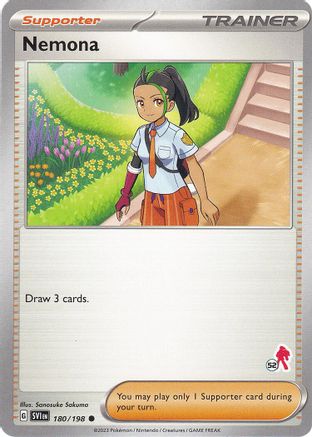 Image of Nemona (180/198) (Armarouge Stamp #52) [Battle Academy 2024]