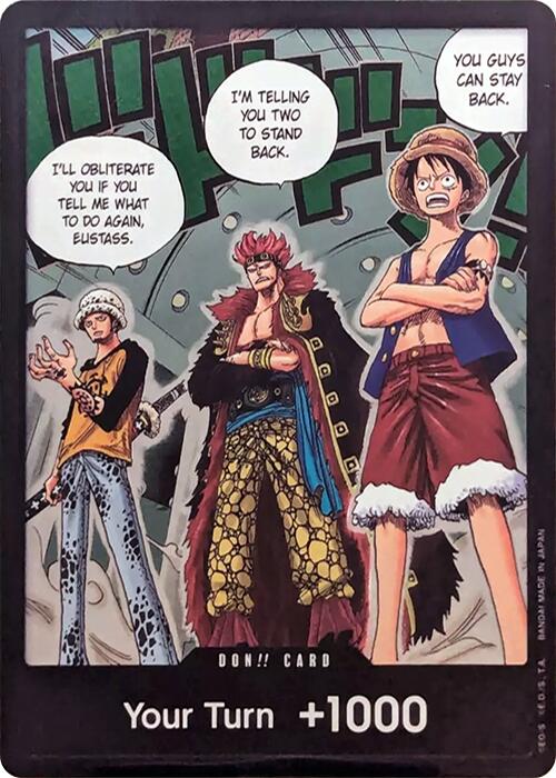 Image of DON!! Card (Trafalgar Law, Eustass Kid and Monkey.D.Luffy) (Double Pack Set Vol. 4) [500 Years in the Future]