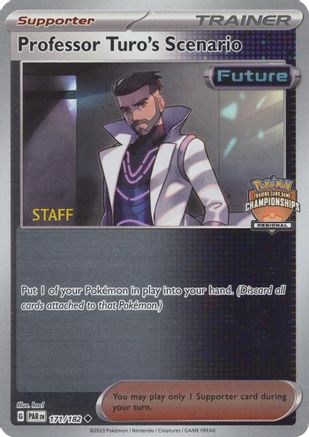 Image of Professor Turo's Scenario - 171/182 (Regional Championships) [Staff] 177/182  - Reverse Holofoil League & Championship Cards - Uncommon