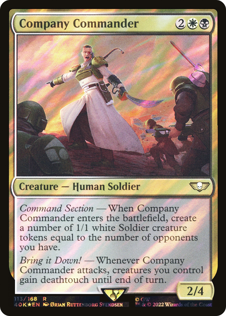 Image of Company Commander (Surge Foil) [Warhammer 40,000]