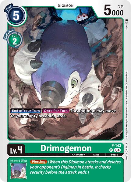 Image of Drimogemon [P-143] (Store Tournament 2024 Jul. – Sep. Participation Pack) [Promotional Cards]