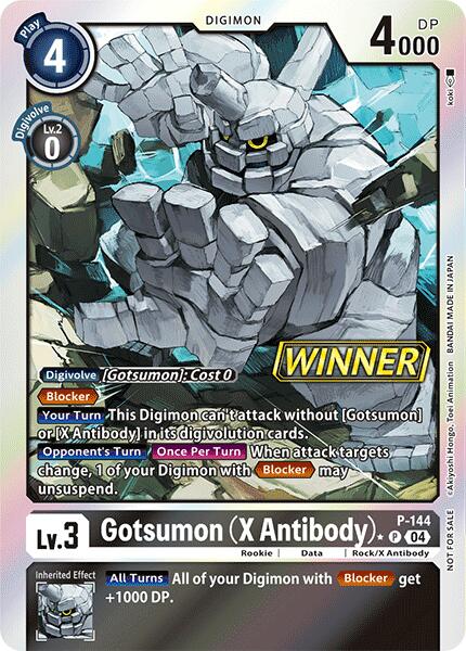 Image of Gotsumon (X Antibody) [P-144] (Store Tournament 2024 Jul. – Sep. Winner Pack) [Promotional Cards]