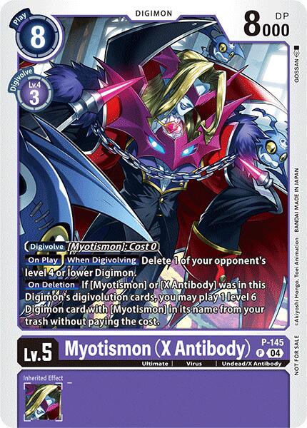 Image of Myotismon (X Antibody) [P-145] (Store Tournament 2024 Jul. – Sep. Participation Pack) [Promotional Cards]