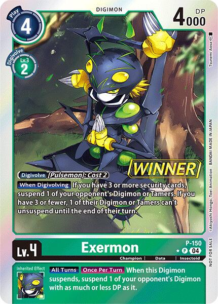 Image of Exermon [P-150] (Store Tournament 2024 Jul. – Sep. Winner Pack) [Promotional Cards]