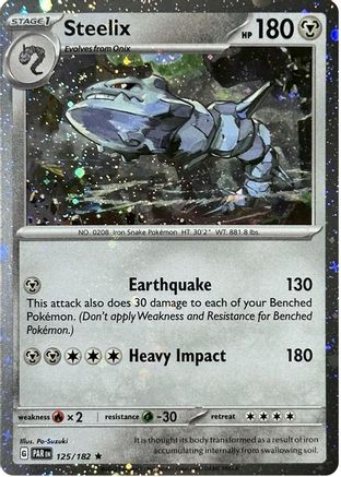 Image of Steelix (125/182) (Cosmos Holo) [Scarlet & Violet: Paradox Rift]