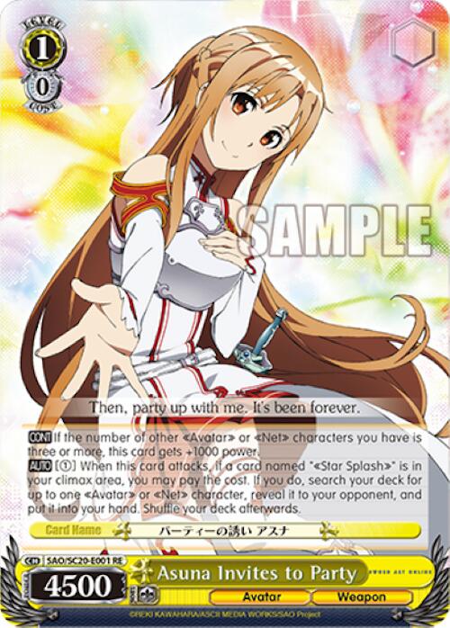Image of Asuna Invites to Party [Sword Art Online Chronicle Set]