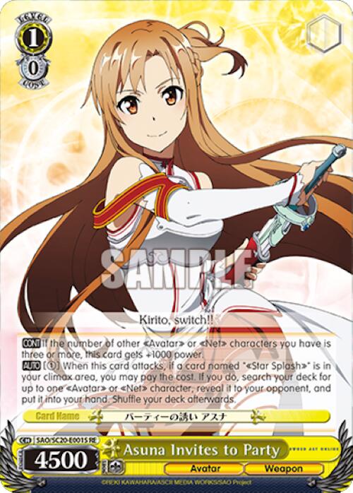 Image of Asuna Invites to Party (SR) [Sword Art Online Chronicle Set]