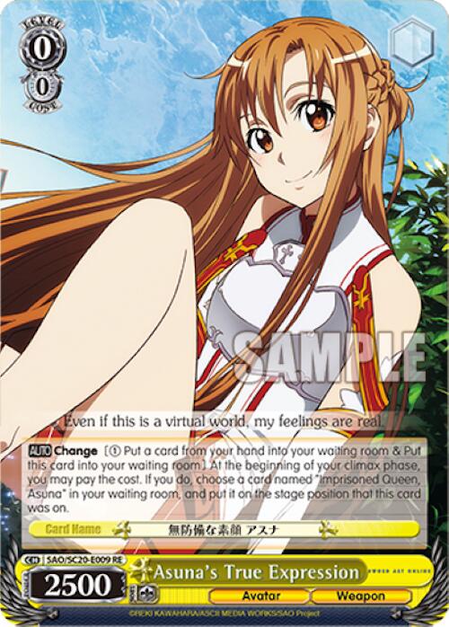 Image of Asuna's True Expression [Sword Art Online Chronicle Set]