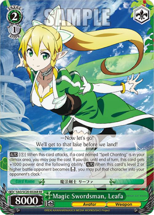 Image of Magic Swordsman, Leafa (RRR) [Sword Art Online Chronicle Set]