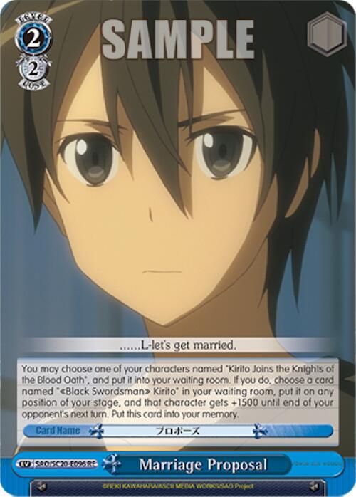 Image of Marriage Proposal [Sword Art Online Chronicle Set]
