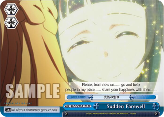Image of Sudden Farewell [Sword Art Online Chronicle Set]