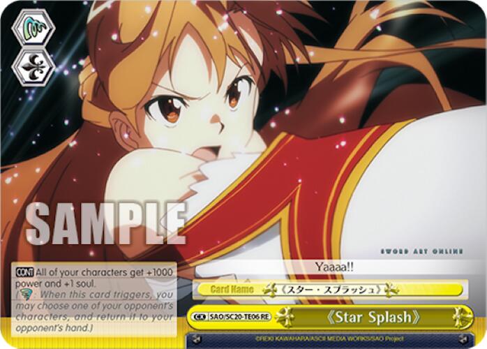Image of Star Splash (TD) [Sword Art Online Chronicle Set]
