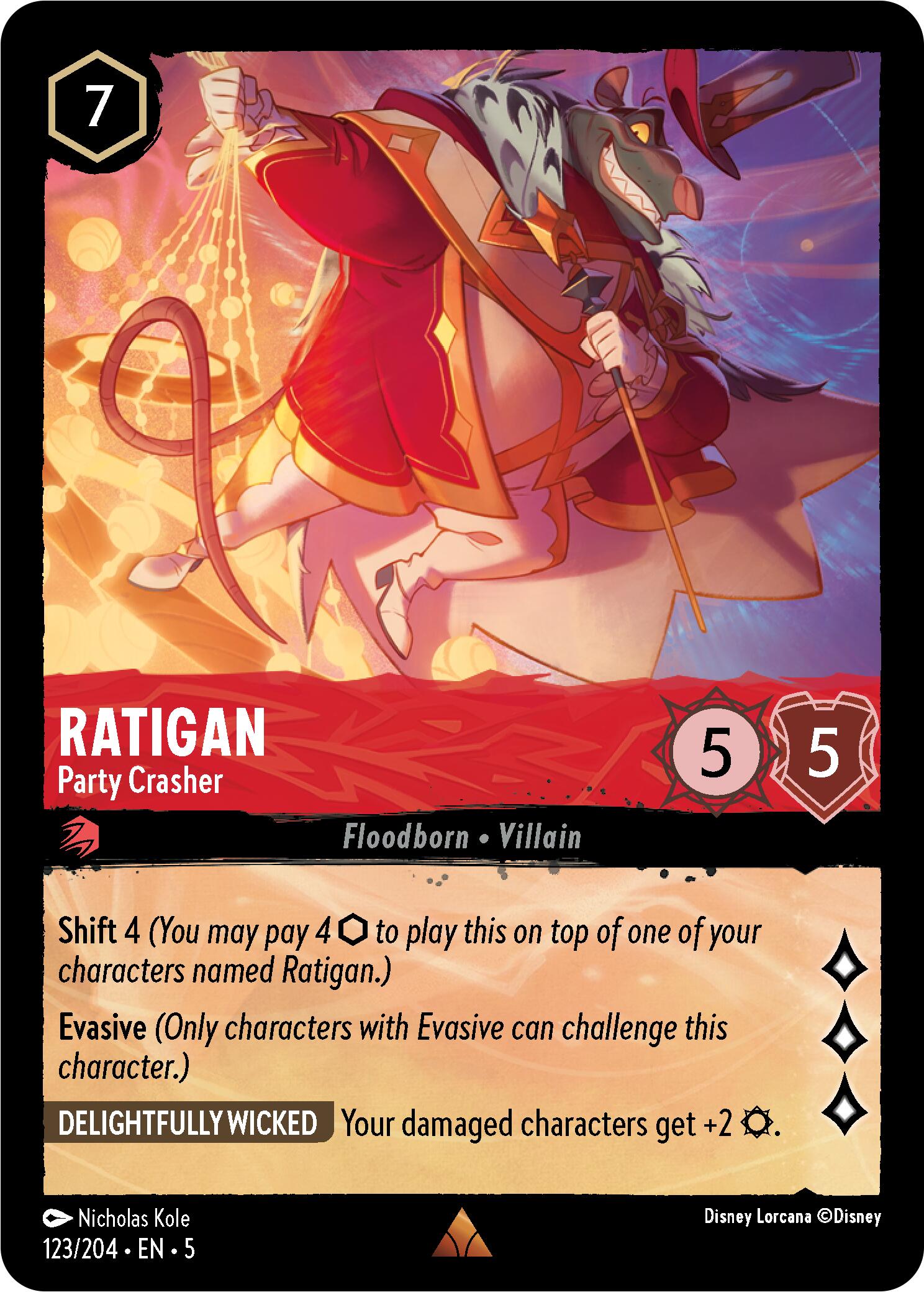 Image of Ratigan - Party Crasher (123/204) [Shimmering Skies]