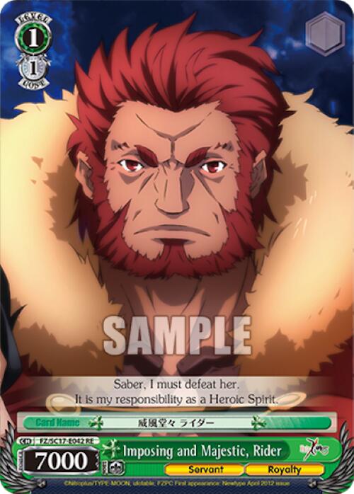 Image of Imposing and Majestic, Rider [Fate/Zero Chronicle Set]