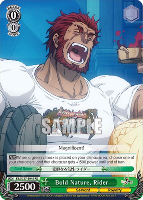 Image of Bold Nature, Rider [Fate/Zero Chronicle Set]