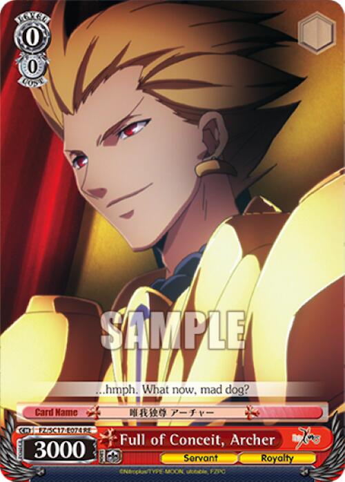 Image of Full of Conceit, Archer [Fate/Zero Chronicle Set]