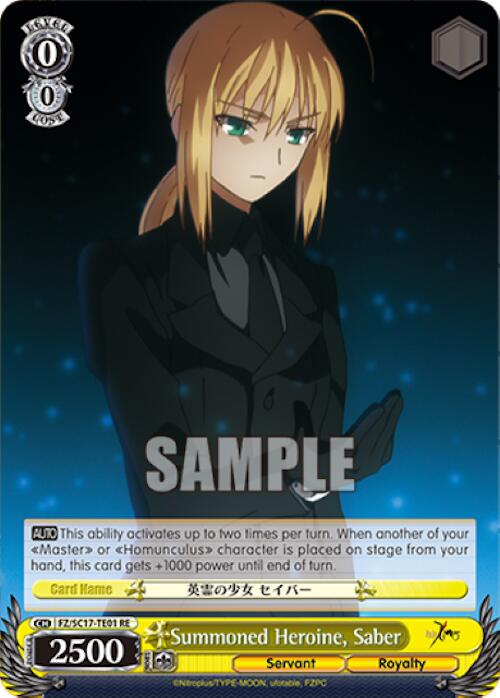 Image of Summoned Heroine, Saber [Fate/Zero Chronicle Set]