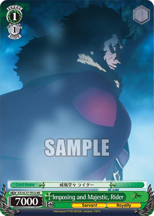 Image of Imposing and Majestic, Rider (TD) [Fate/Zero Chronicle Set]