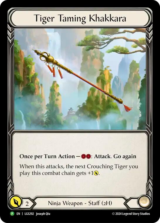 Image of Tiger Taming Khakkara [LGS292] (Promo)  Rainbow Foil