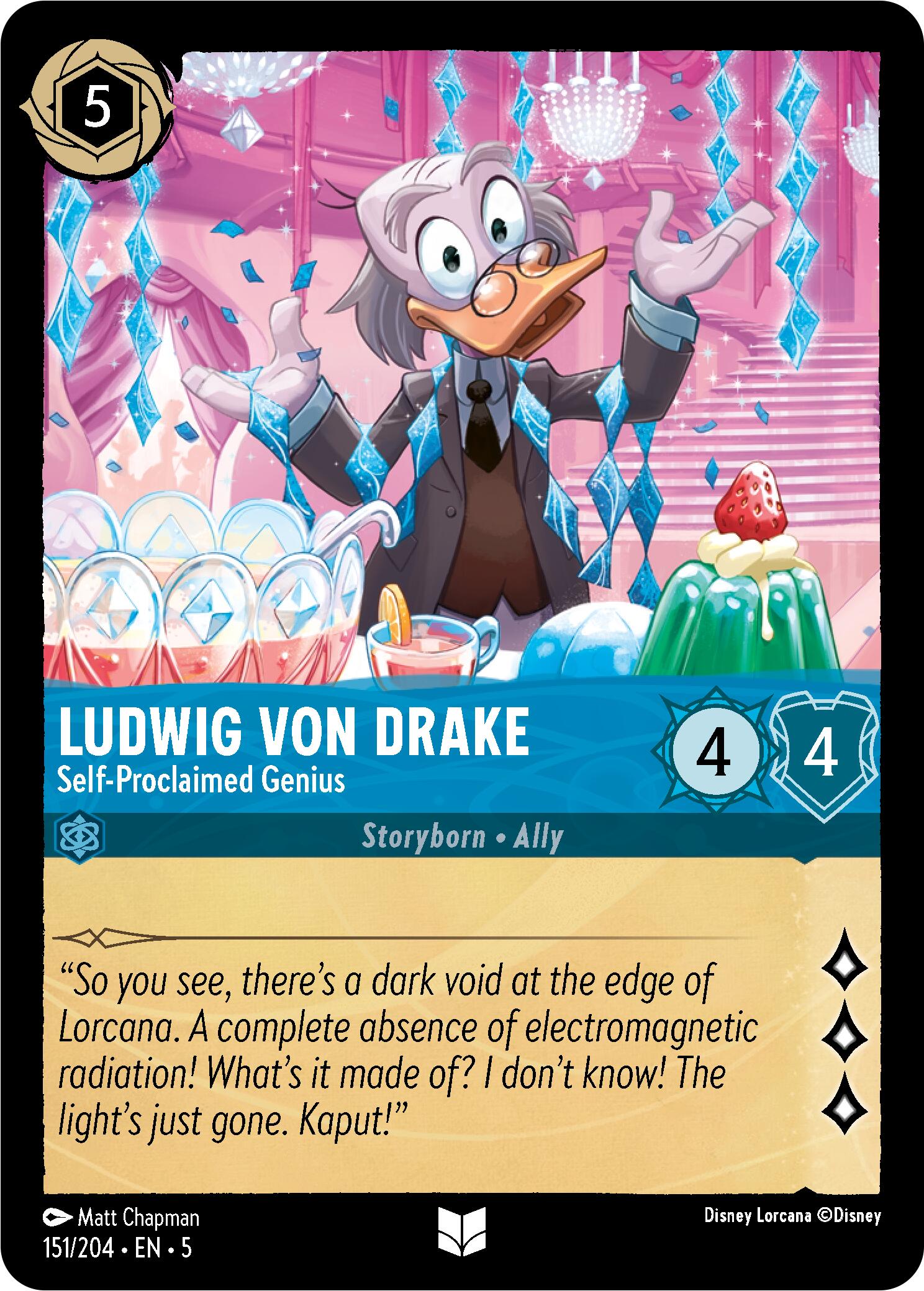 Image of Ludwig Von Drake - Self-Proclaimed Genius (151/204) [Shimmering Skies]