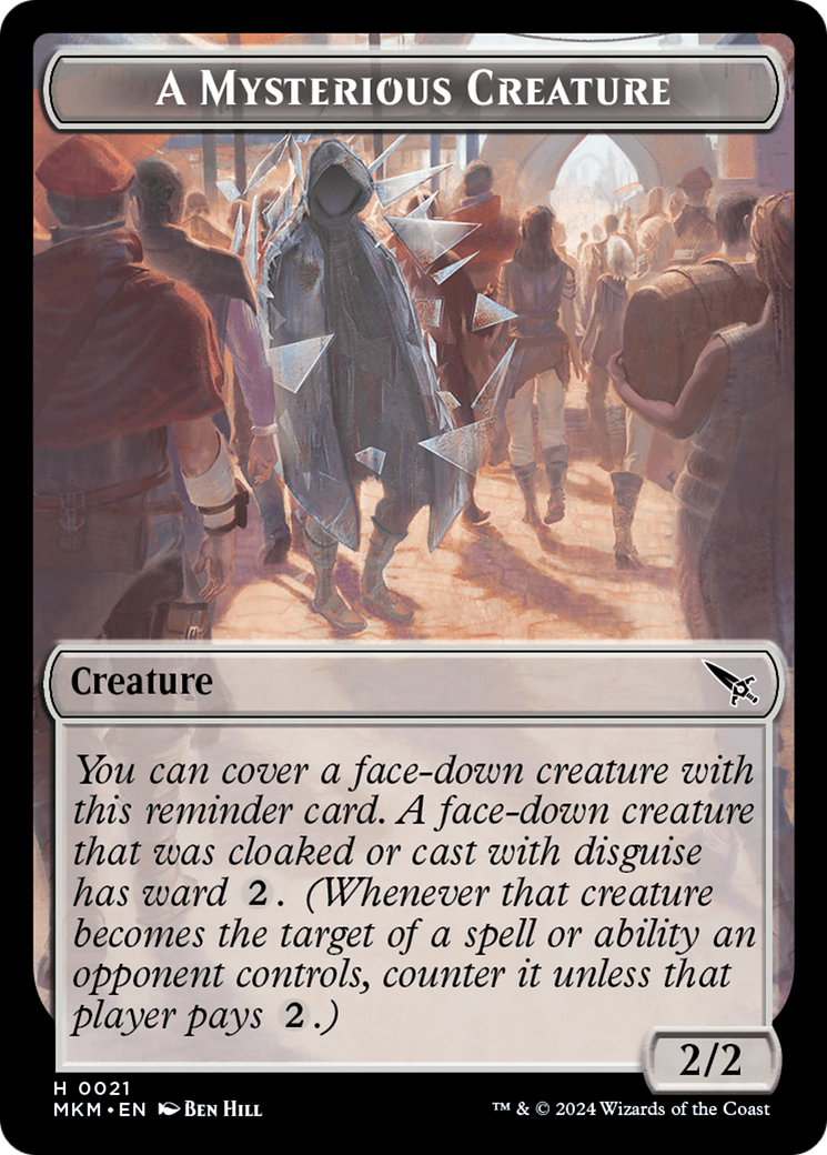 Image of Assassin // A Mysterious Creature Double-Sided Token [Assassin's Creed Tokens]