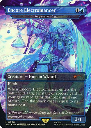 Image of Encore Electromancer - Snapcaster Mage (Rainbow Foil) [Secret Lair Drop Series]