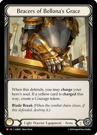 Image of Bracers of Bellona's Grace [ASB005] (Armory Deck: Boltyn)  Rainbow Foil