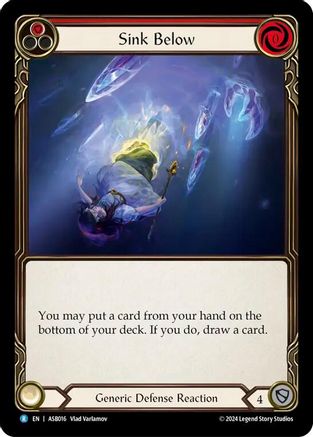 Image of Sink Below (Red) [ASB016] (Armory Deck: Boltyn)