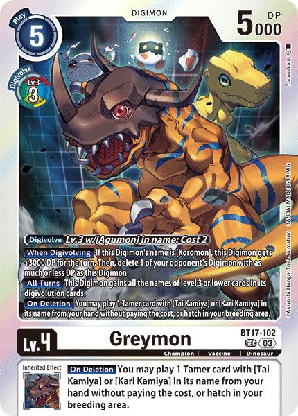 Image of Greymon [BT17-102] [Secret Crisis]