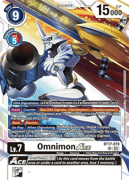 Image of Omnimon ACE [BT17-078] [Secret Crisis]
