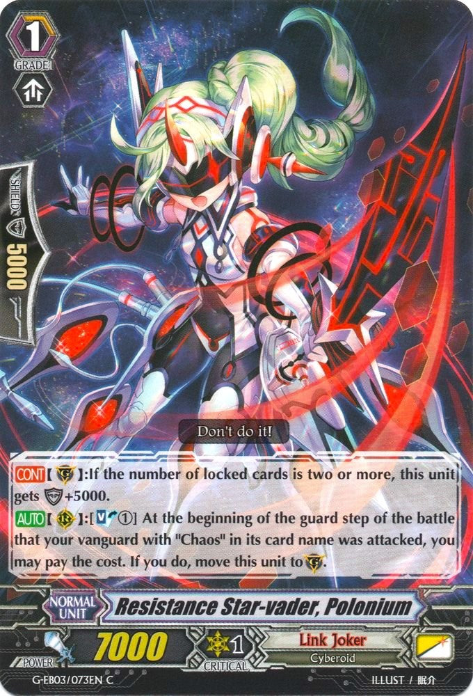Image of Resistance Star-vader, Polonium (G-EB03/073EN) [The GALAXY STAR GATE]