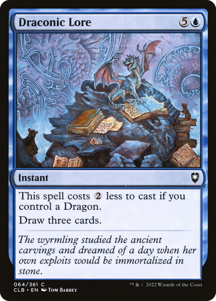 Image of Draconic Lore [Commander Legends: Battle for Baldur's Gate]