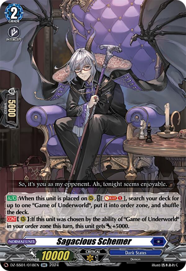 Image of Sagacious Schemer (DZ-SS01/018EN) [Festival Booster 2024]