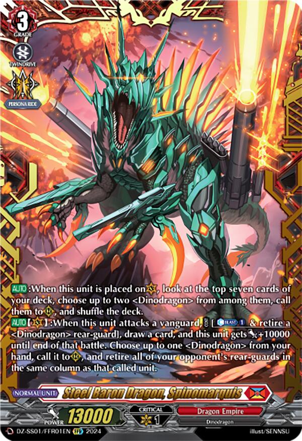 Image of Steel Baron Dragon, Spinomarquis (DZ-SS01/FFR01EN) [Festival Booster 2024]