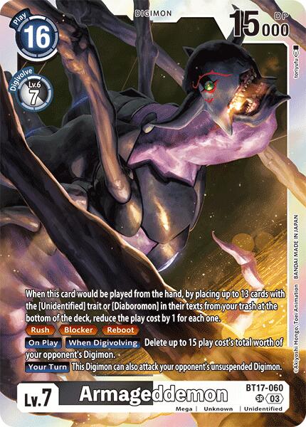 Image of Armageddemon [BT17-060] [Secret Crisis]