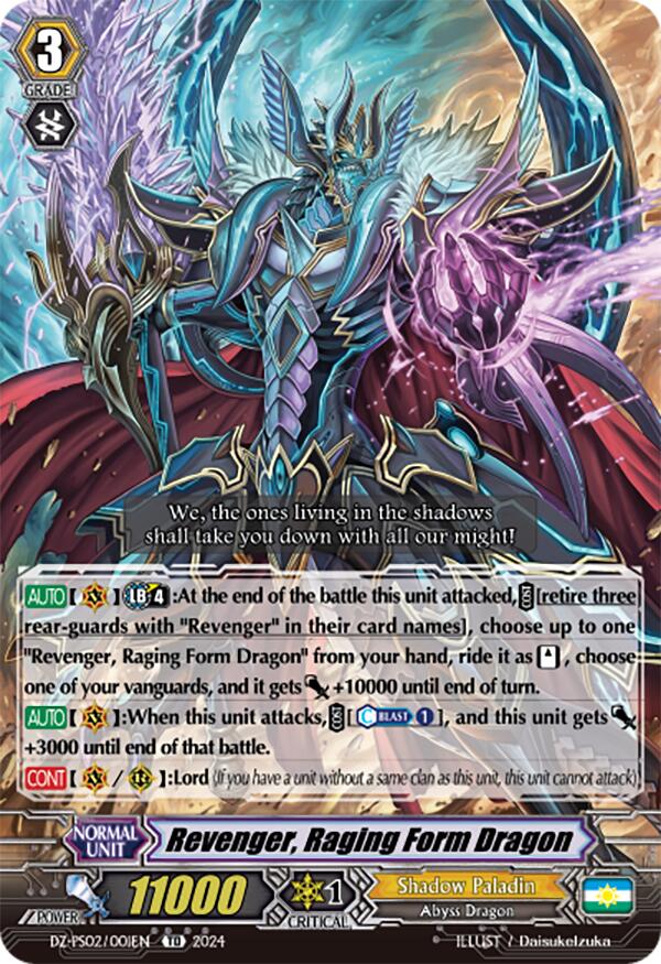 Image of Revenger, Raging Form Dragon (DZ-PS02/001EN) [Premium Deckset 