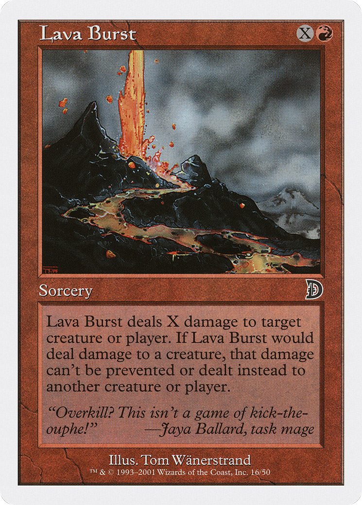 Image of Lava Burst [Deckmasters]