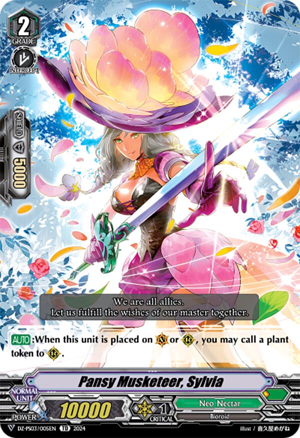Image of Pansy Musketeer, Sylvia (DZ-PS03/005EN) [Premium Deckset 