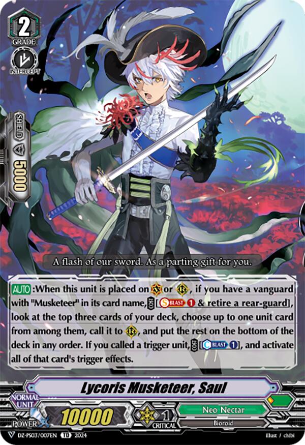 Image of Lycoris Musketeer, Saul (DZ-PS03/007EN) [Premium Deckset 