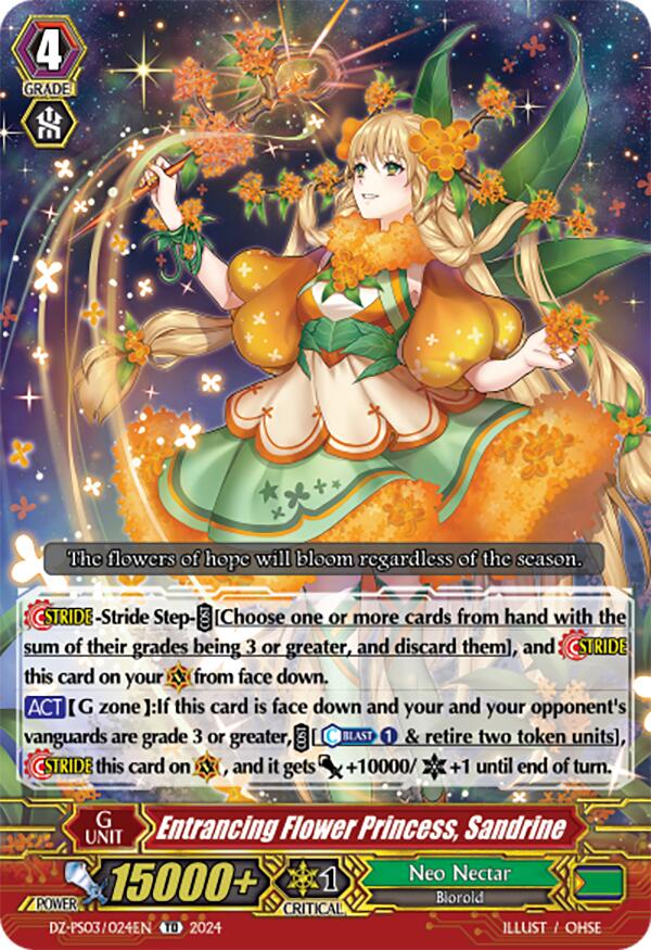 Image of Entrancing Flower Princess, Sandrine (DZ-PS03/024EN) [Premium Deckset 