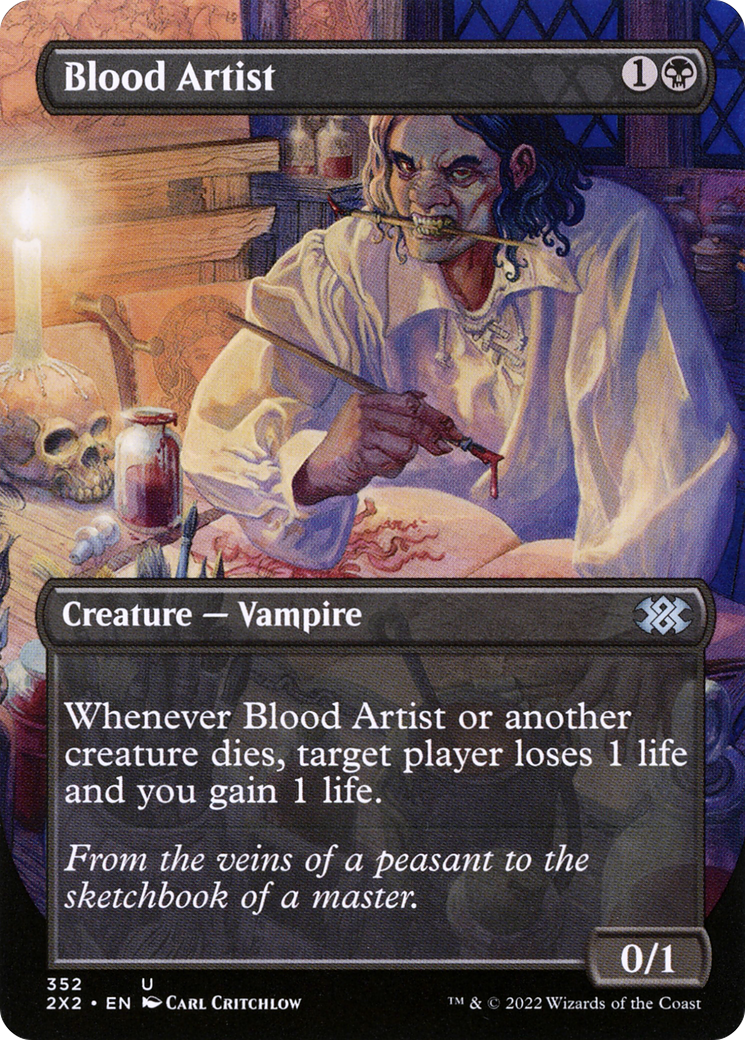 Image of Blood Artist (Borderless Alternate Art) [Double Masters 2022]