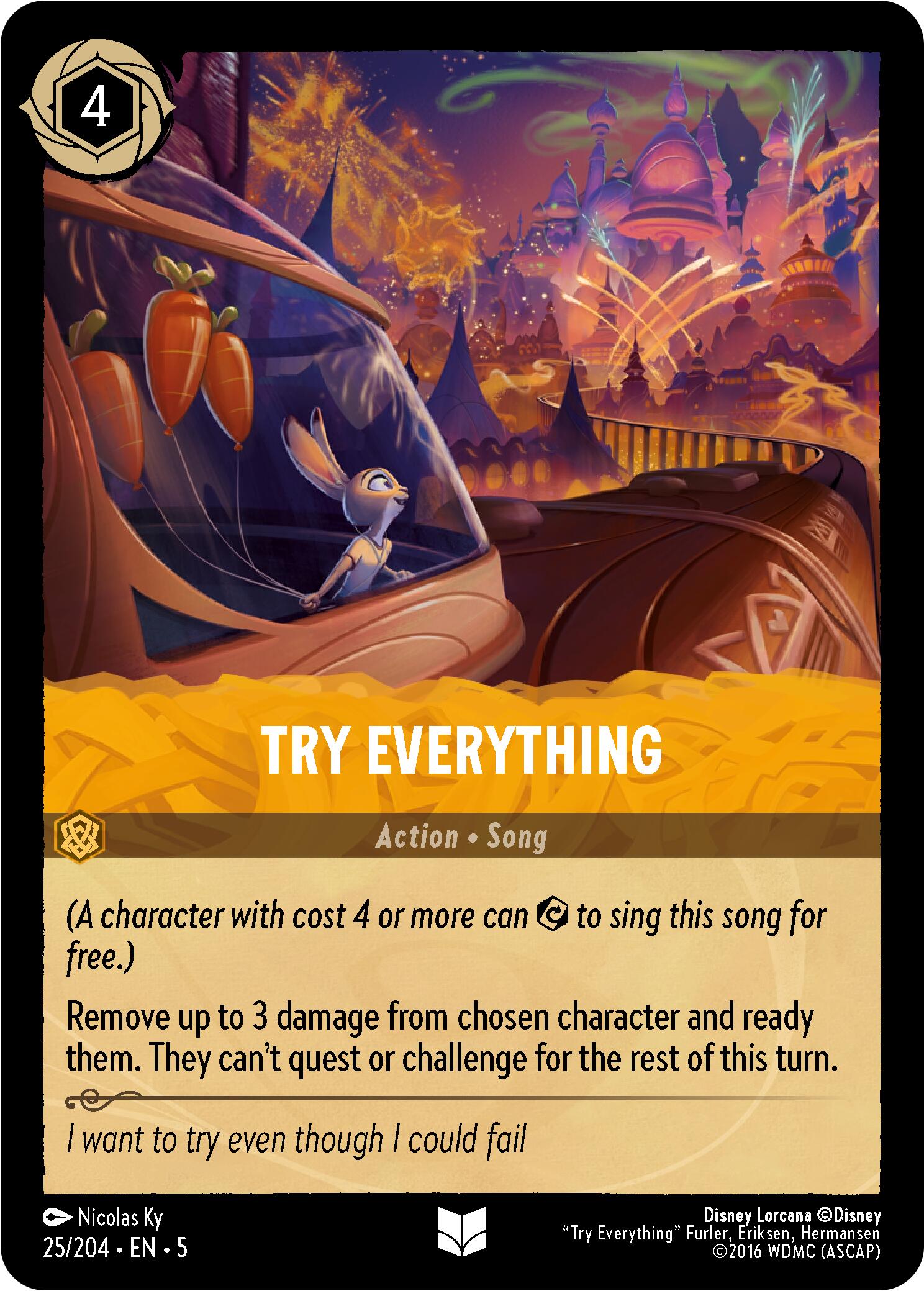 Image of Try Everything (25/204) [Shimmering Skies]