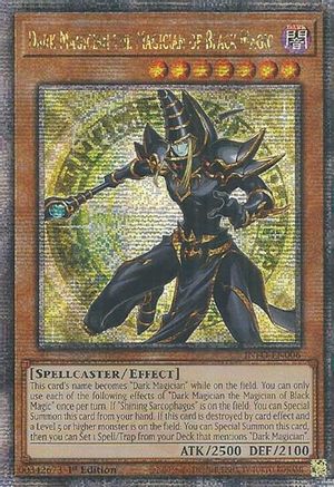 Image of Dark Magician the Magician of Black Magic (Quarter Century Secret Rare) [INFO-EN006] Quarter Century Secret Rare