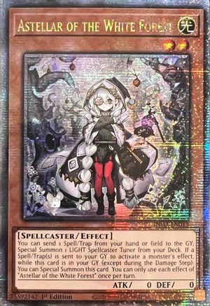 Image of Astellar of the White Forest (Quarter Century Secret Rare) [INFO-EN013] Quarter Century Secret Rare